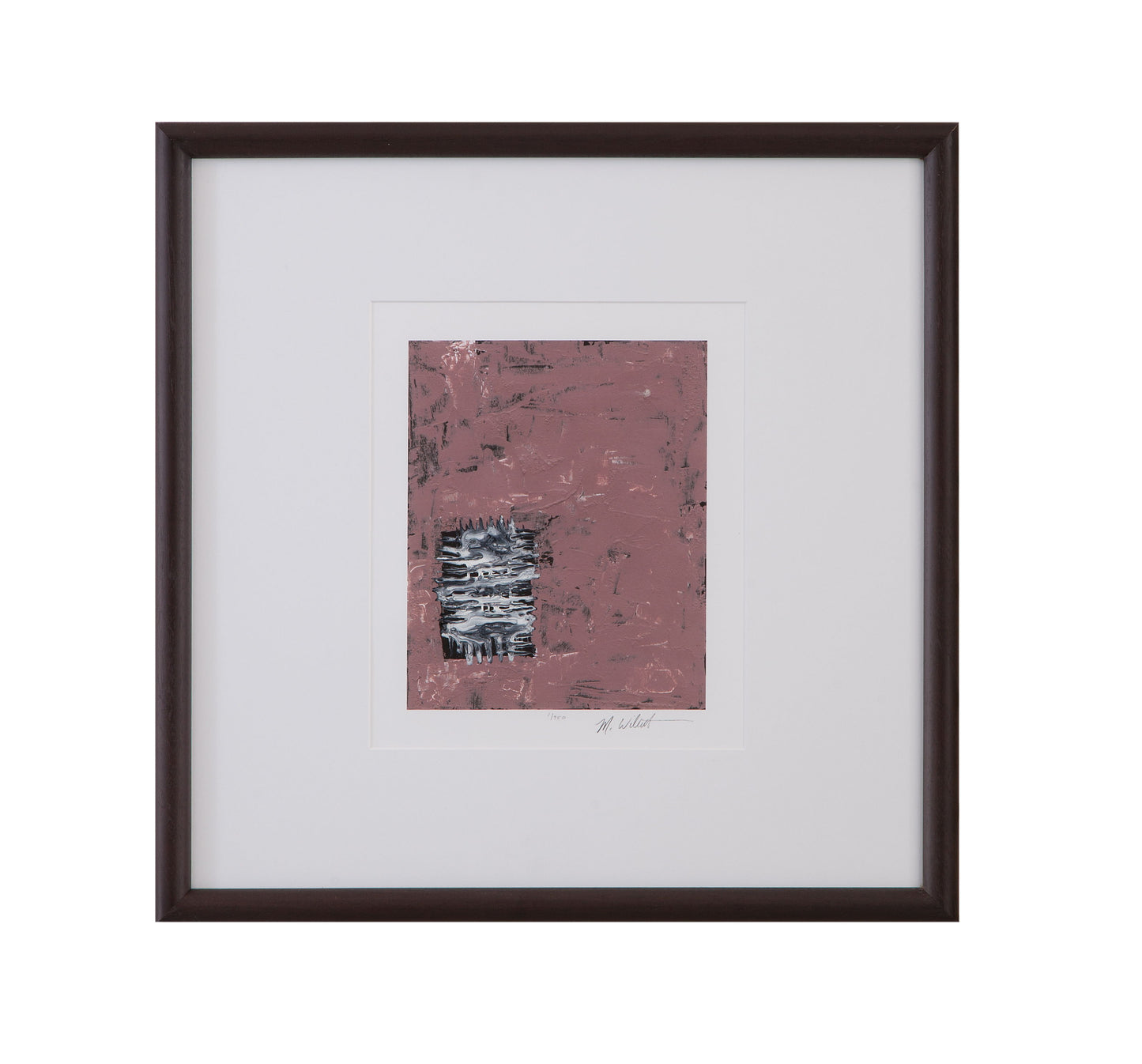 Dual Dichotomy I Framed Print - Pink / White