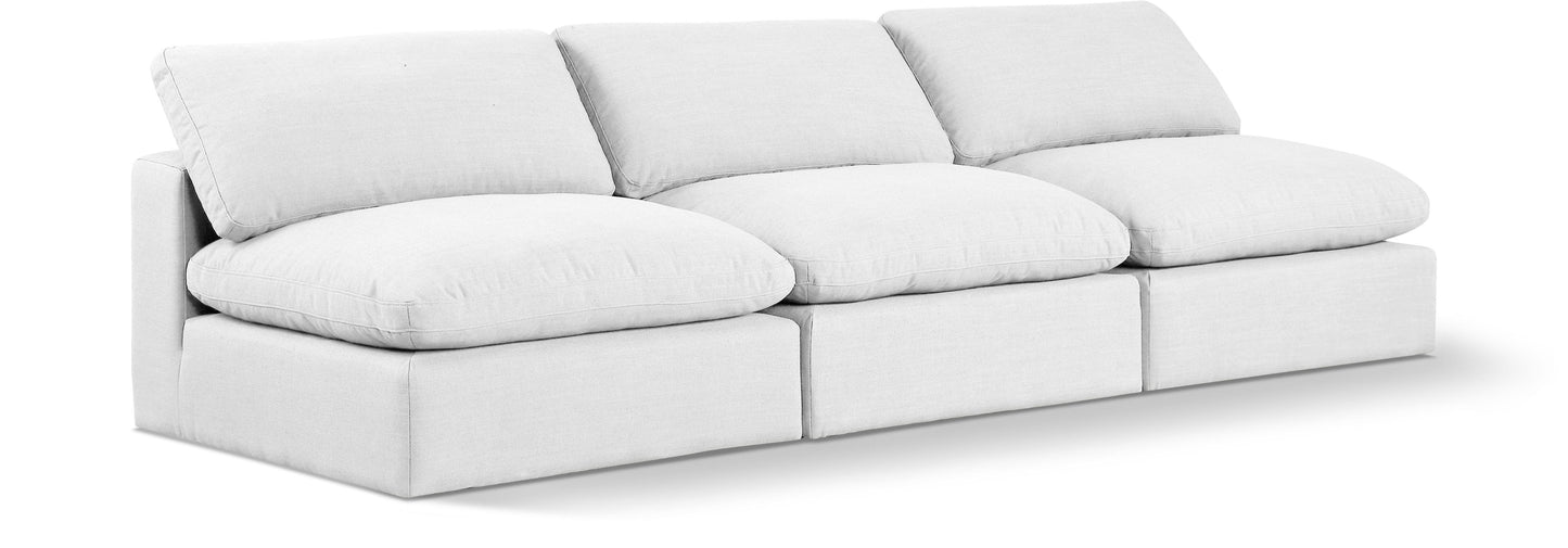 Comfy - Linen Modular Armless Sofa 3 Seats