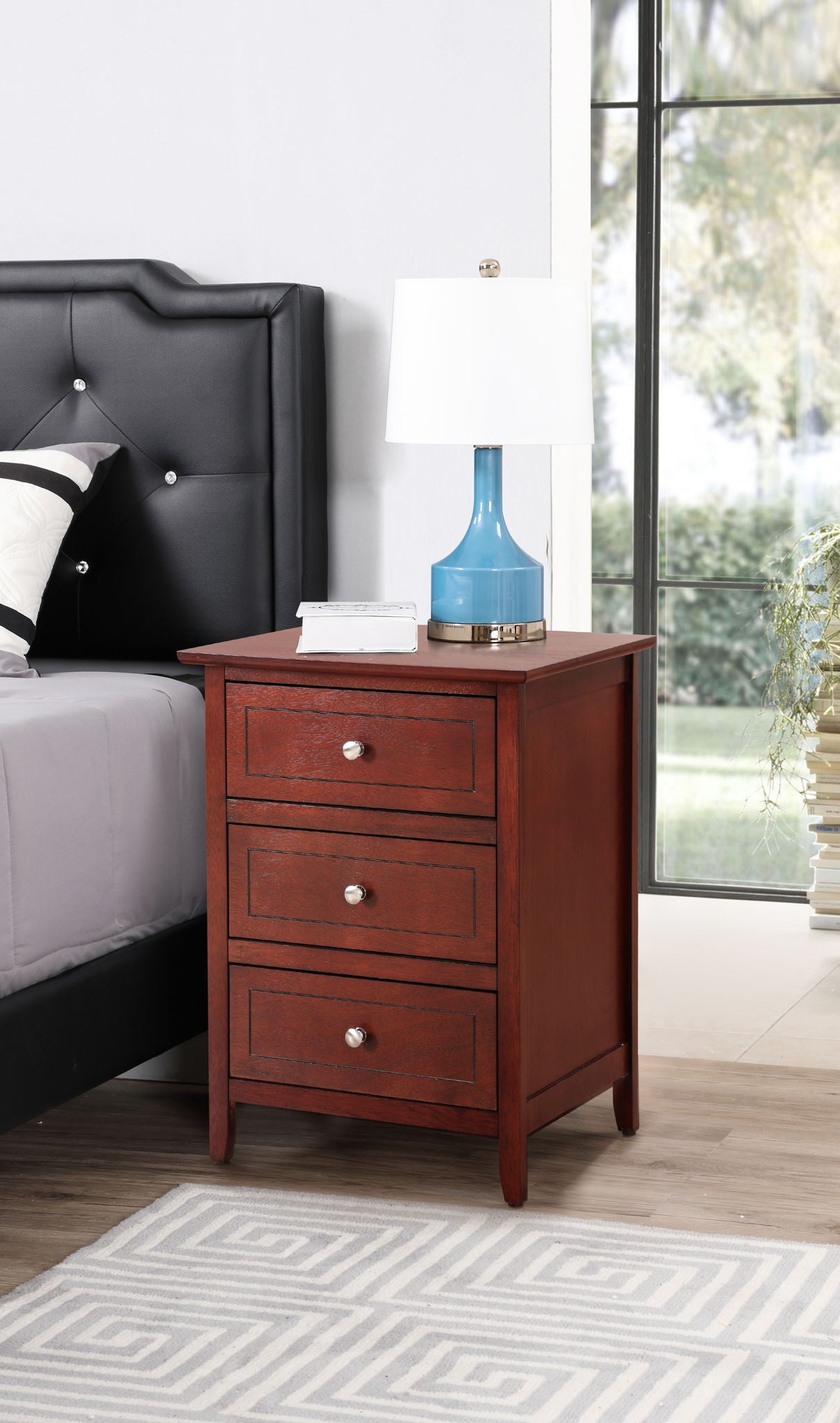 Glory Furniture - Daniel - 3 Drawer Nightstand