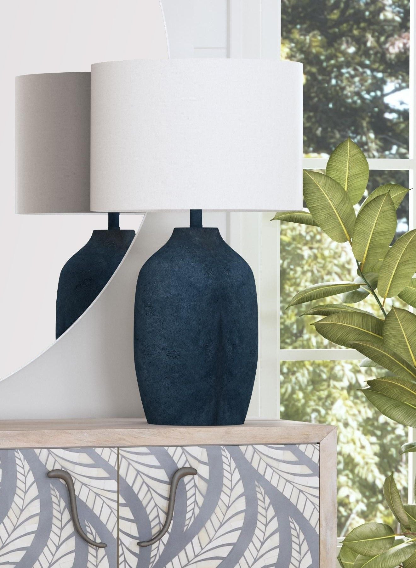 Miranda - Table Lamp - Matte Blue
