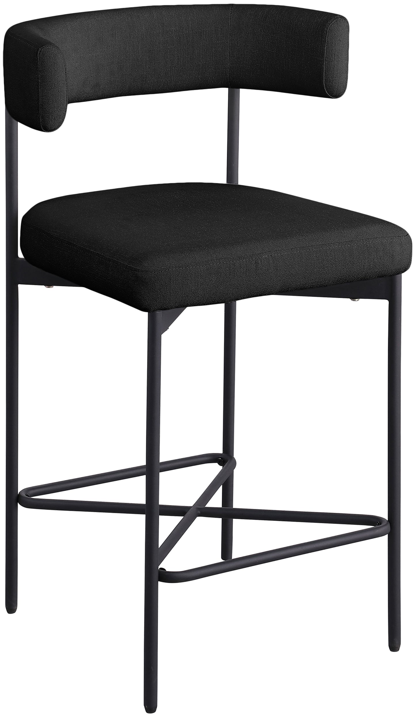 Rivage - Durable Stool With Black Frame (Set of 2)