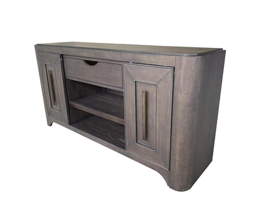 Lancia - 60" Media Console - Charred Oak