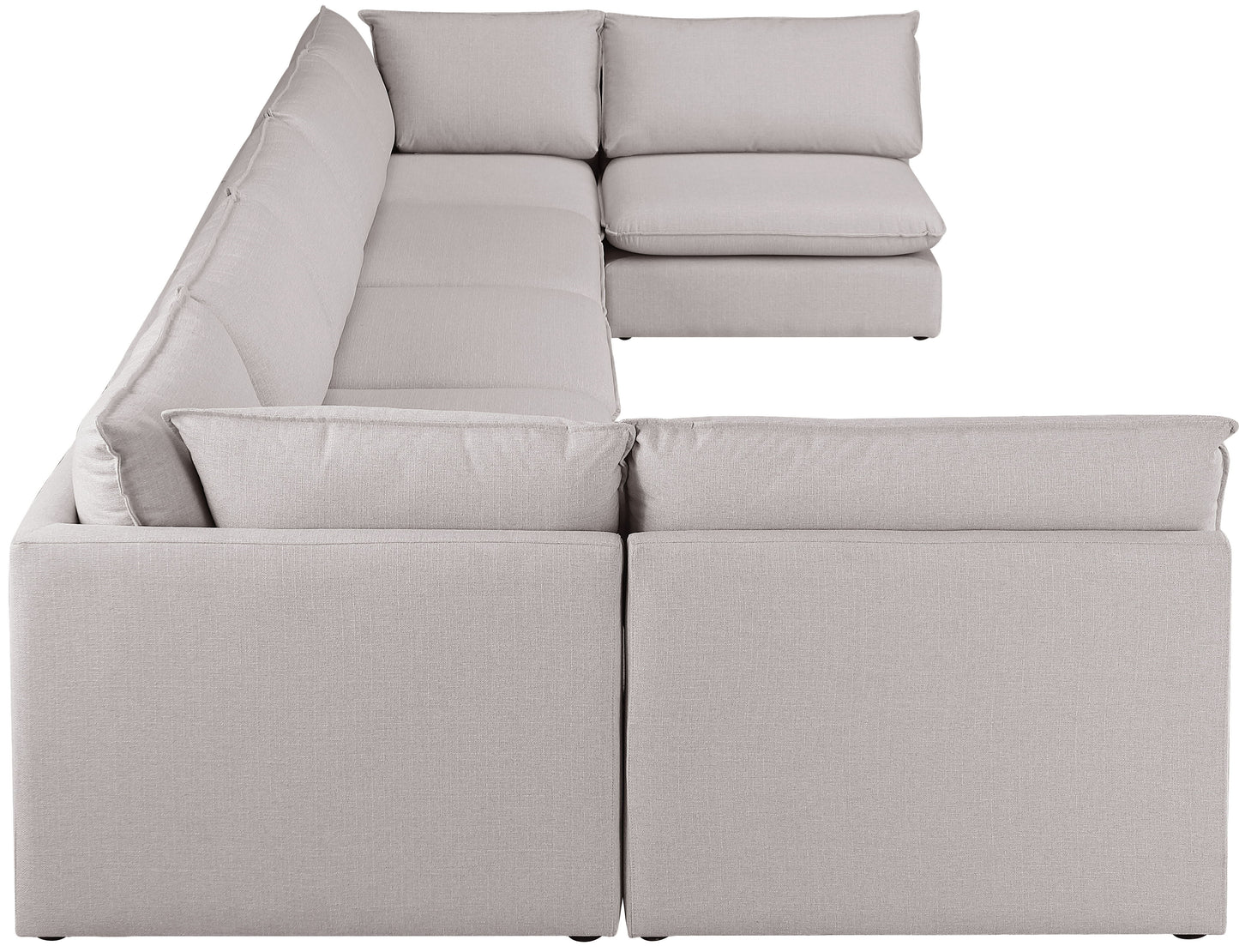 Mackenzie - Modular Sectional 7 Piece - Beige - Fabric