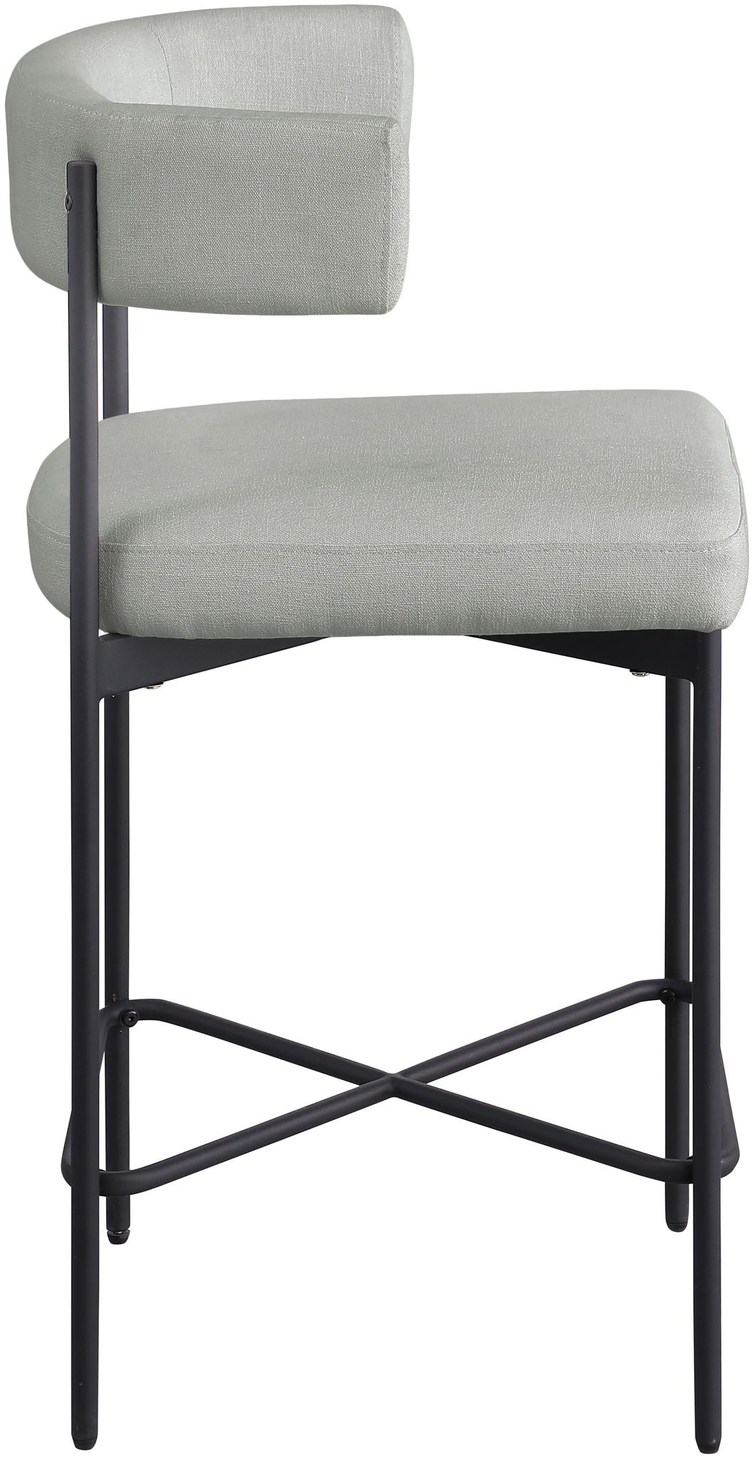Rivage - Durable Stool With Black Frame (Set of 2)