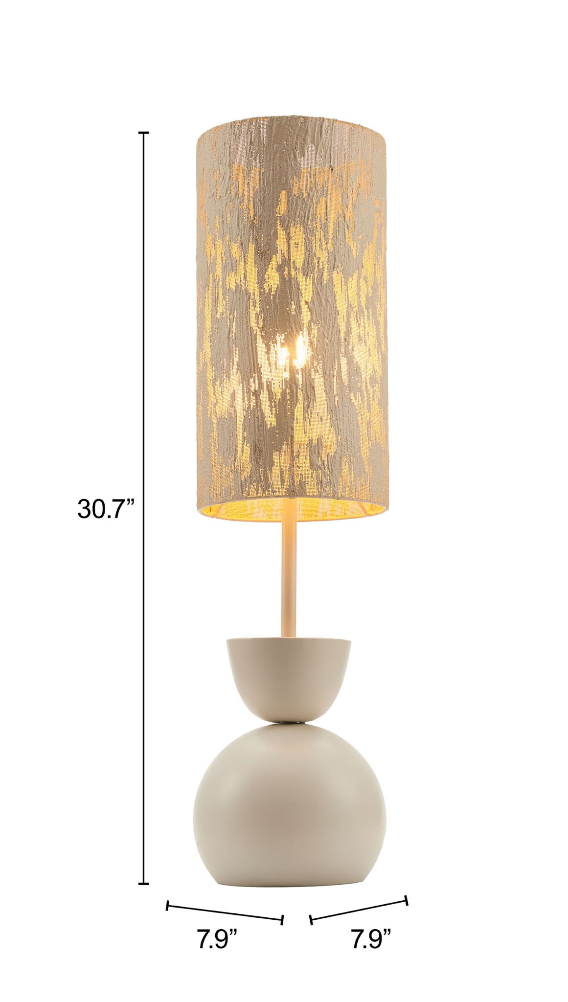Gochi - Table Lamp - White / Beige