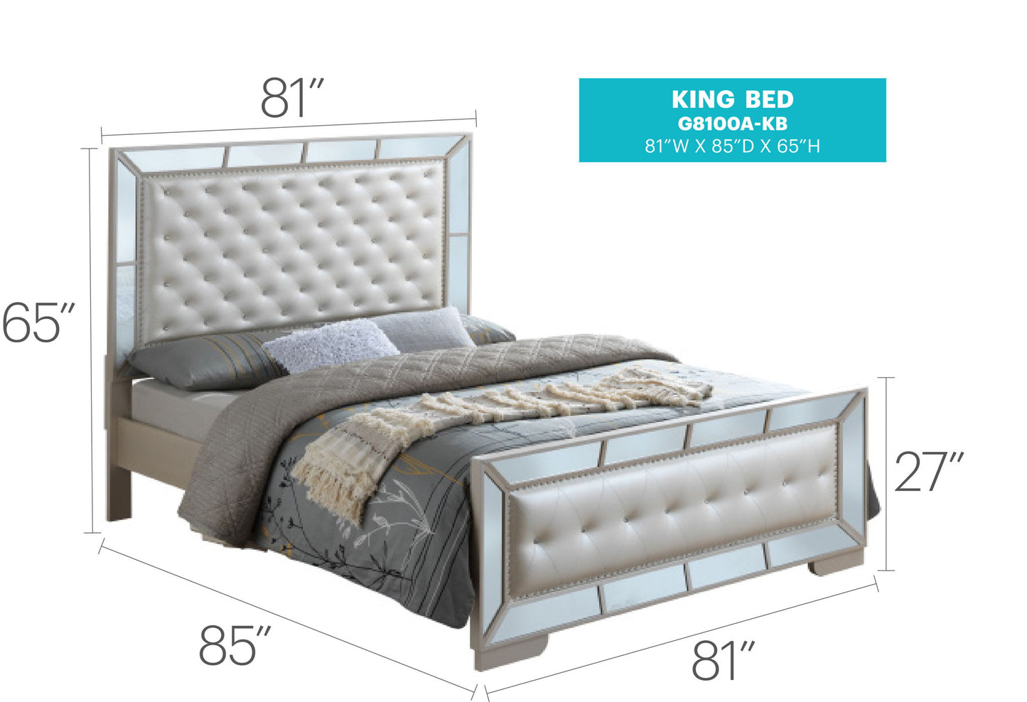 Glory Furniture - Hollywood Hills - Bed