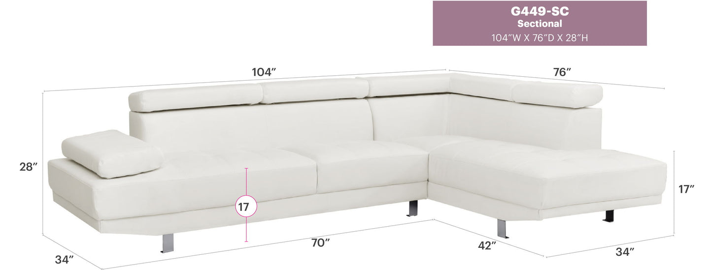 Glory Furniture - Riveredge - Sectional