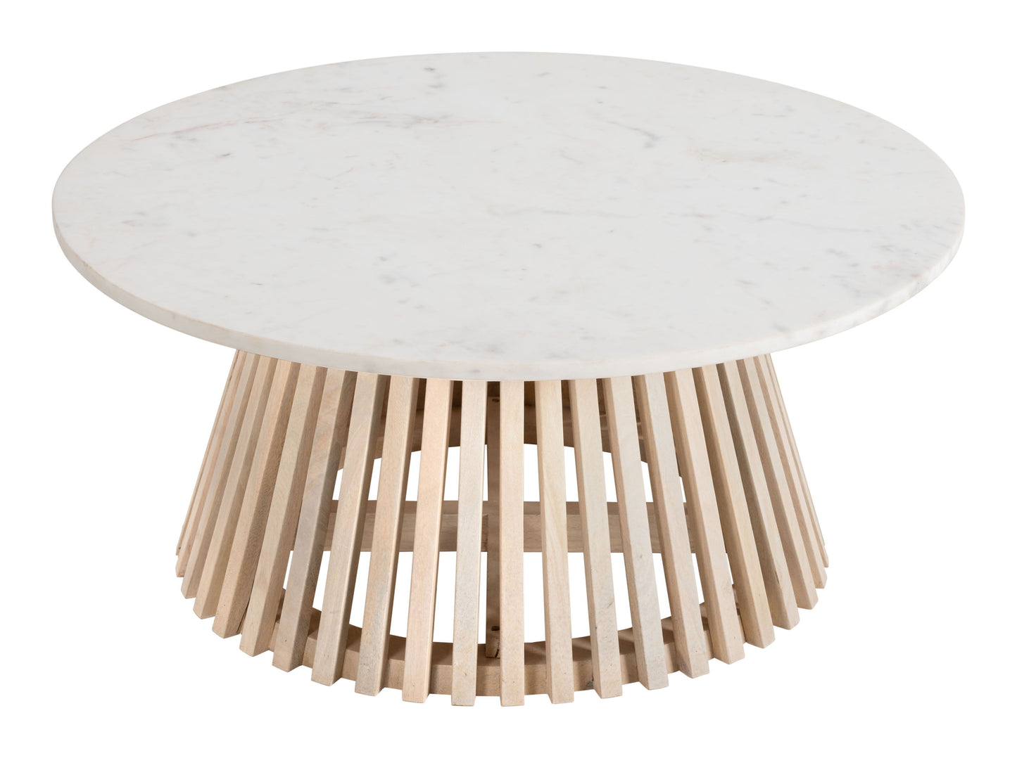 Mazara - Coffee Table - White / Natural