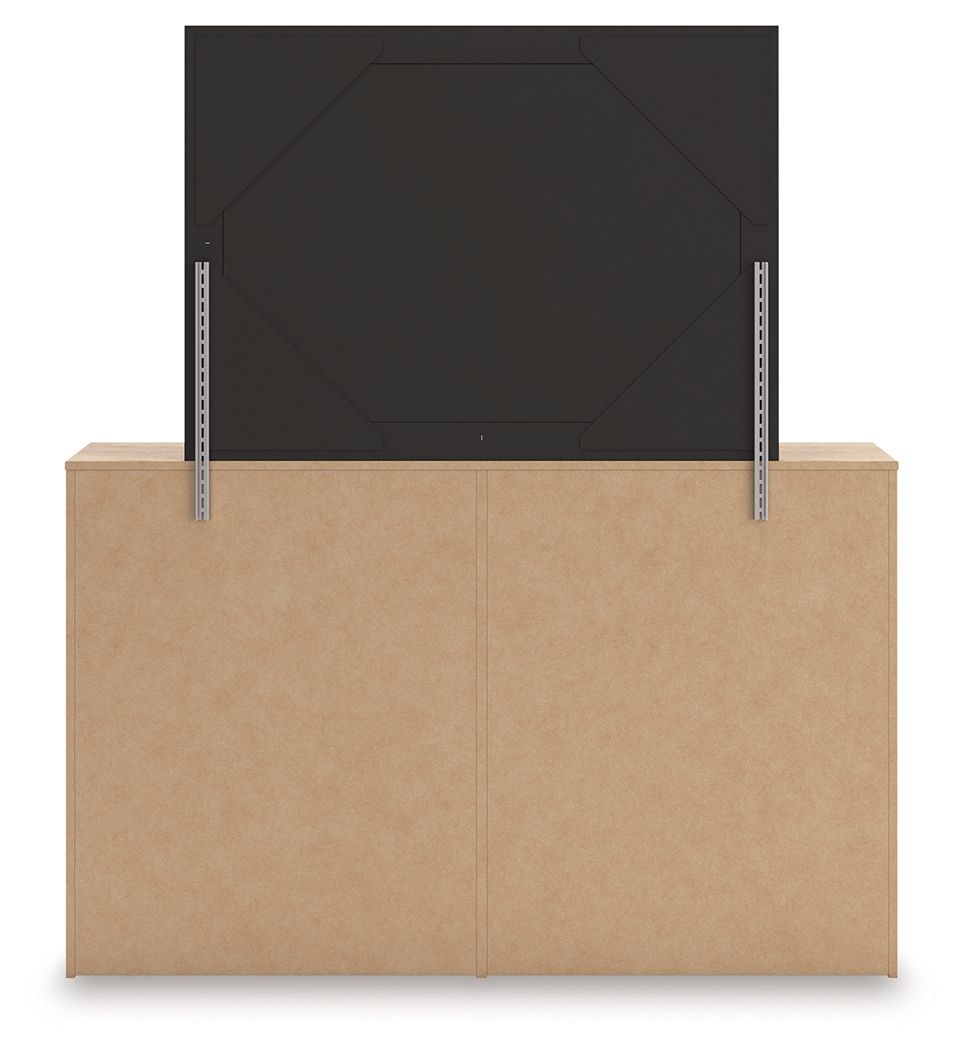 Sanginlane - Dresser and Mirror - Tan