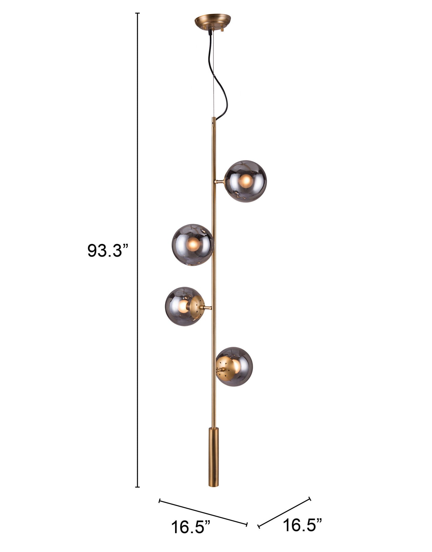 Zatara - Ceiling Lamp - Brass