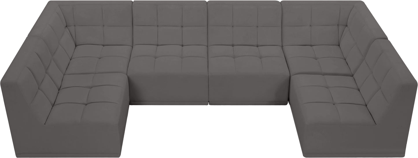 Relax - Modular Sectional 6 Piece - Gray