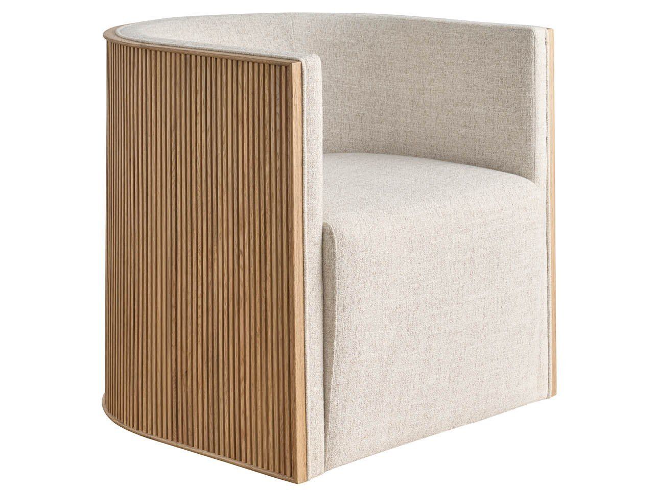 Avaline - Tanner Swivel Chair - Beige / Light Brown