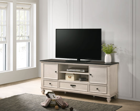 Sawyer - TV Stand - Antique White