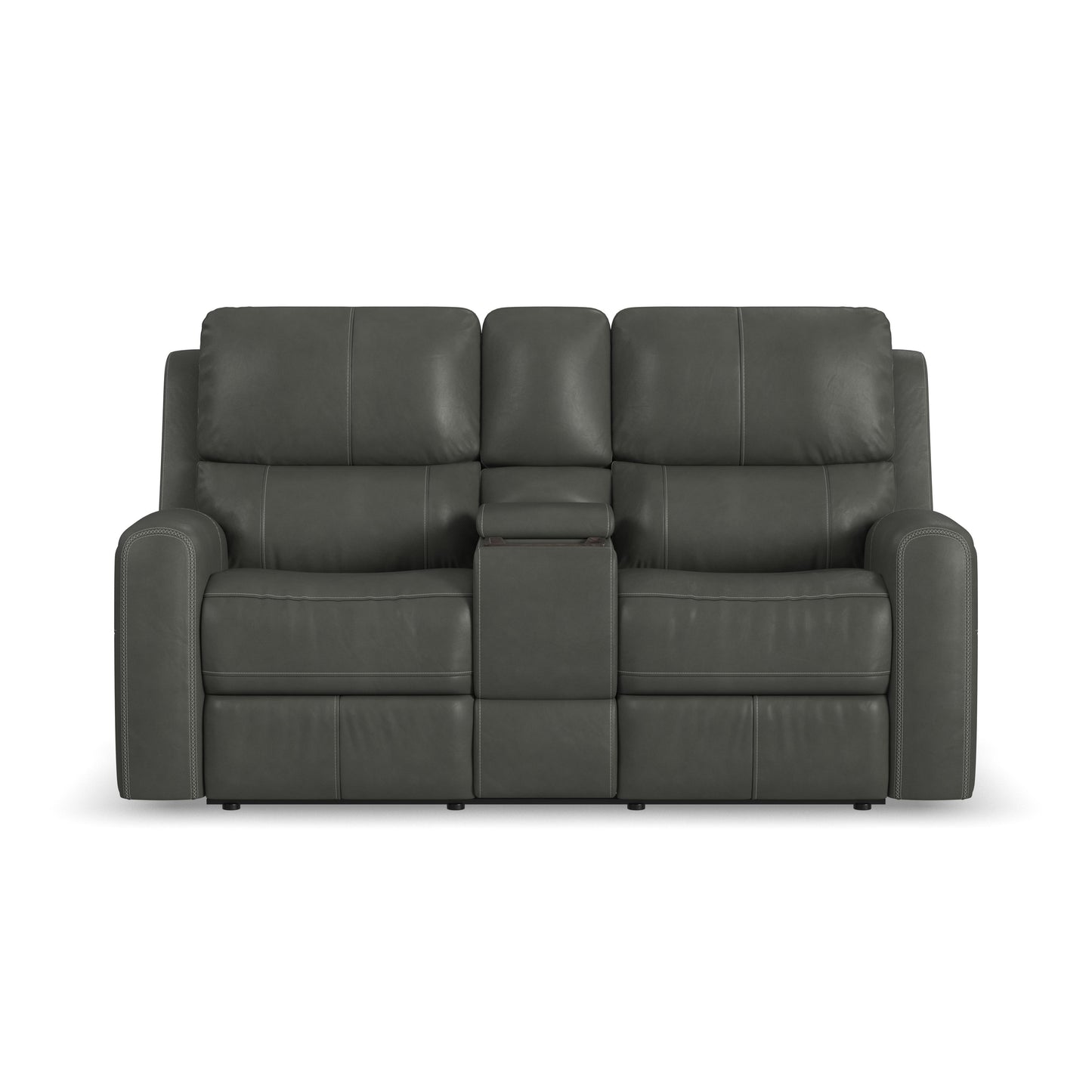 Linden - Power Reclining Loveseat With Console & Power Headrests & Lumbar