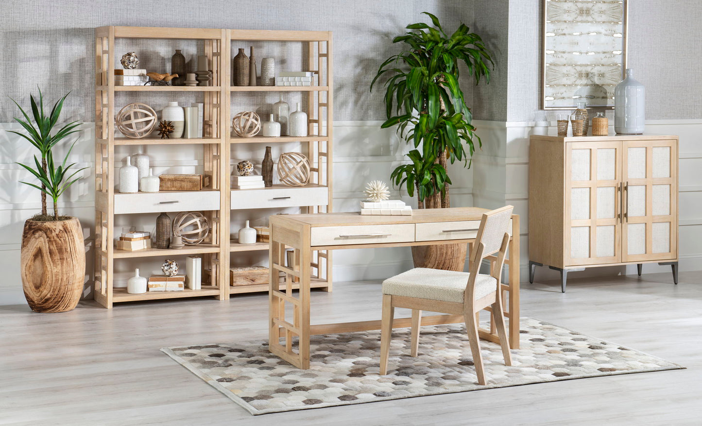 Biscayne - Woven Back Side Chair (Set of 2) - Beige