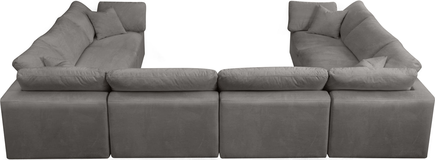 Cozy - Modular Sectional Cloud 8 Piece - Grey