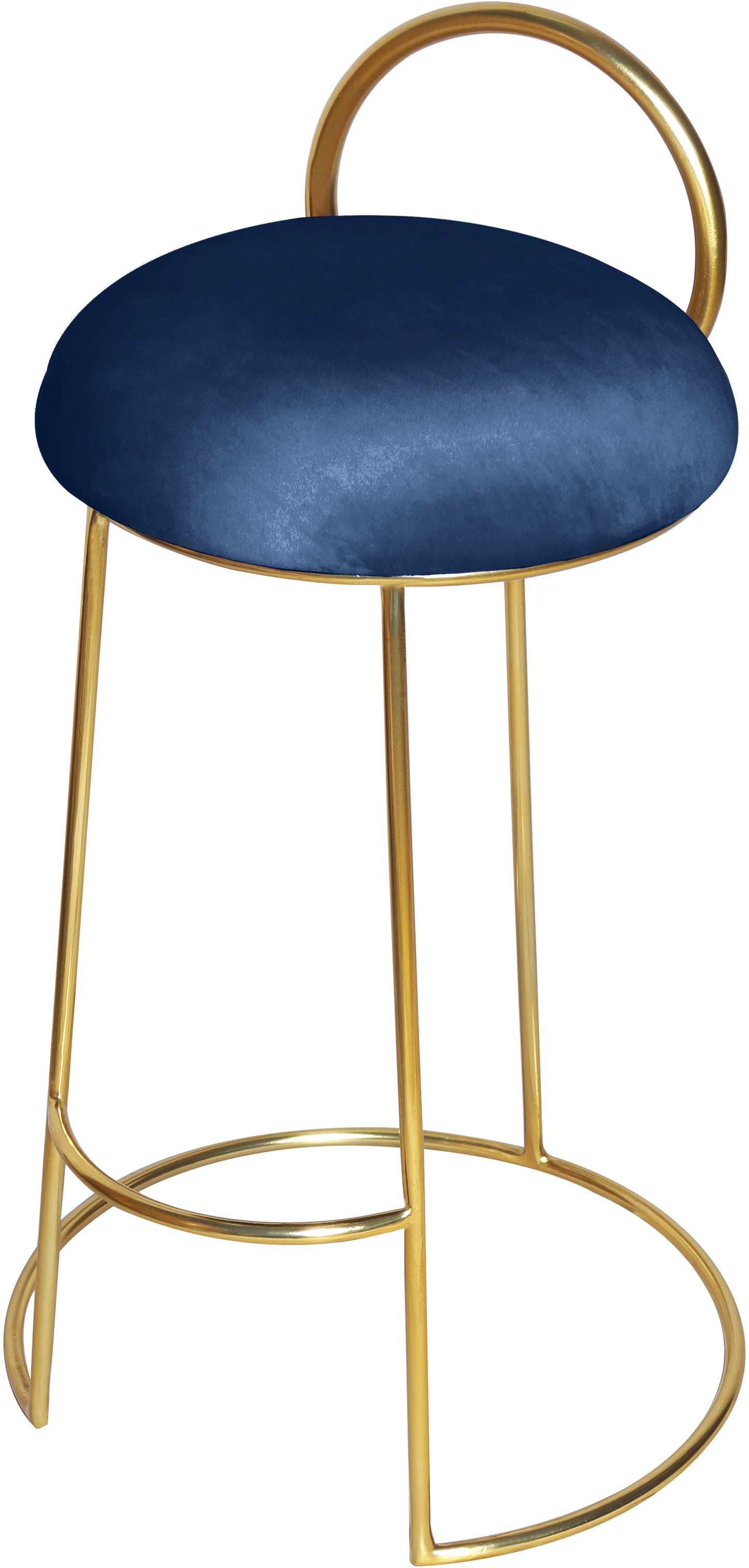 Ring - Counter Stool with Gold Legs