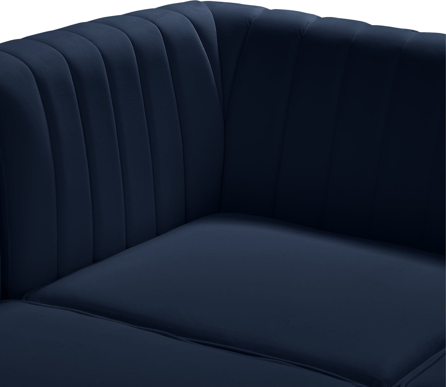 Alina - Modular Sectional 8 Piece - Navy - Fabric