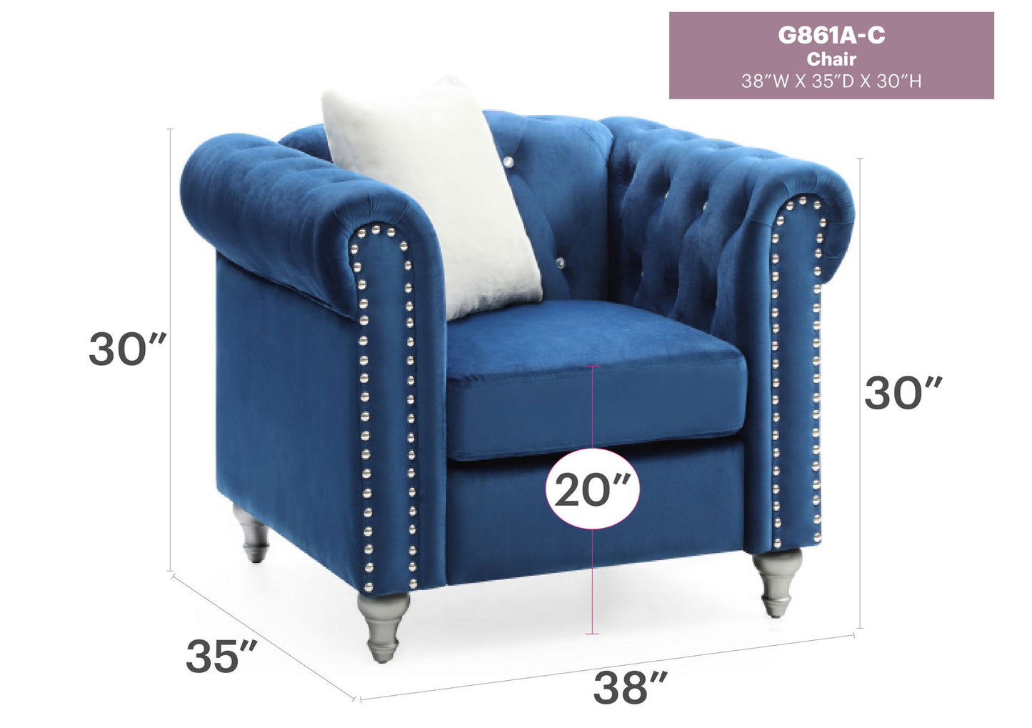 Glory Furniture - Raisa - Chair