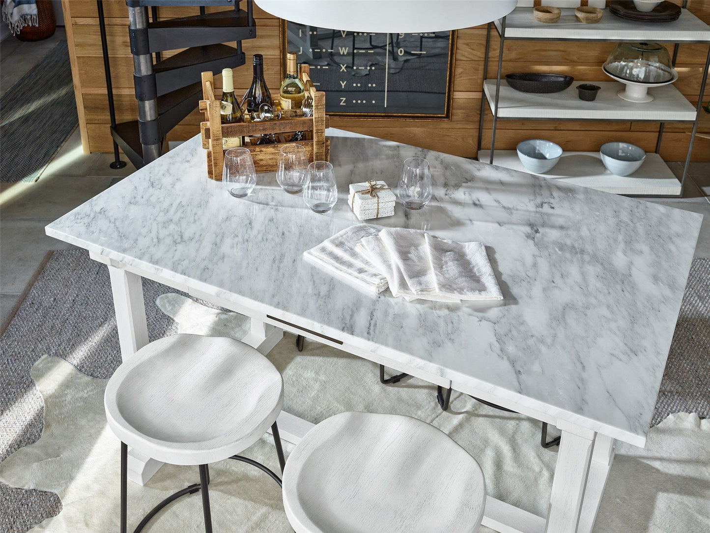 Modern Farmhouse - Elena Counter Table - White