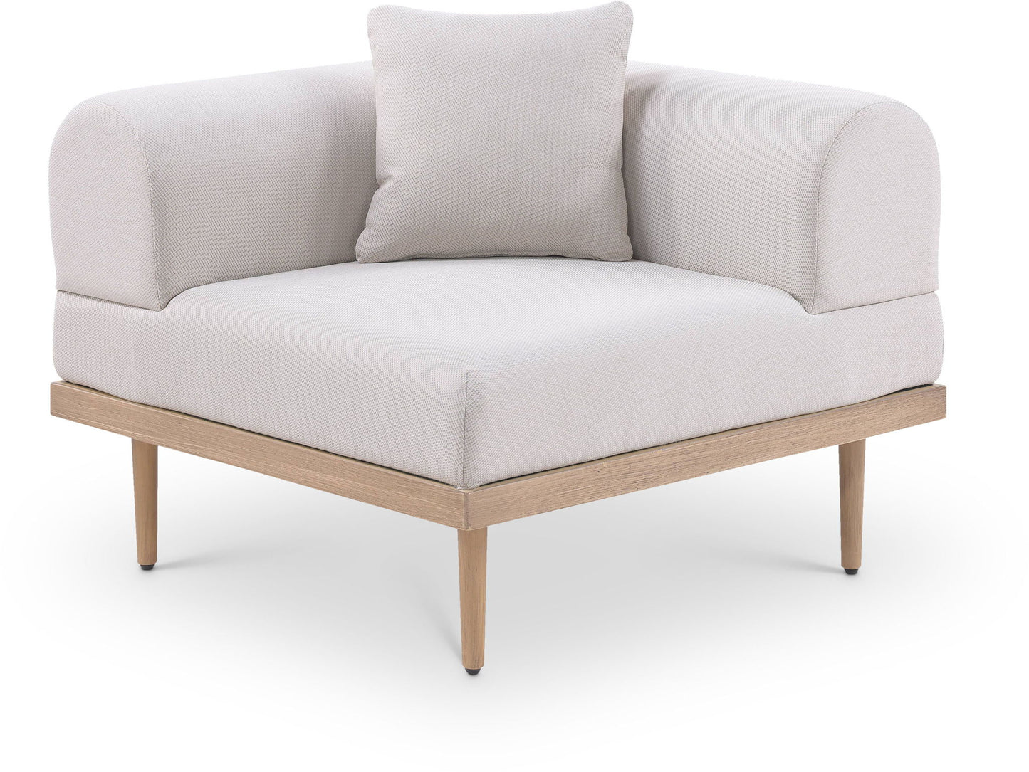 Laguna - Resilient Water Resistant Fabric Upholstered Outdoor Patio Modular Corner Chair