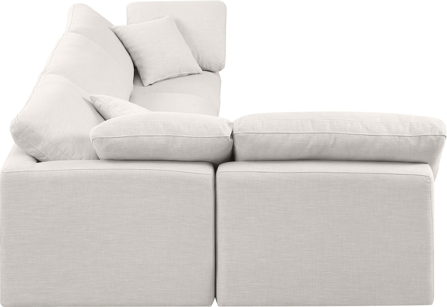 Indulge - Linen 4 Piece Modular Sectional