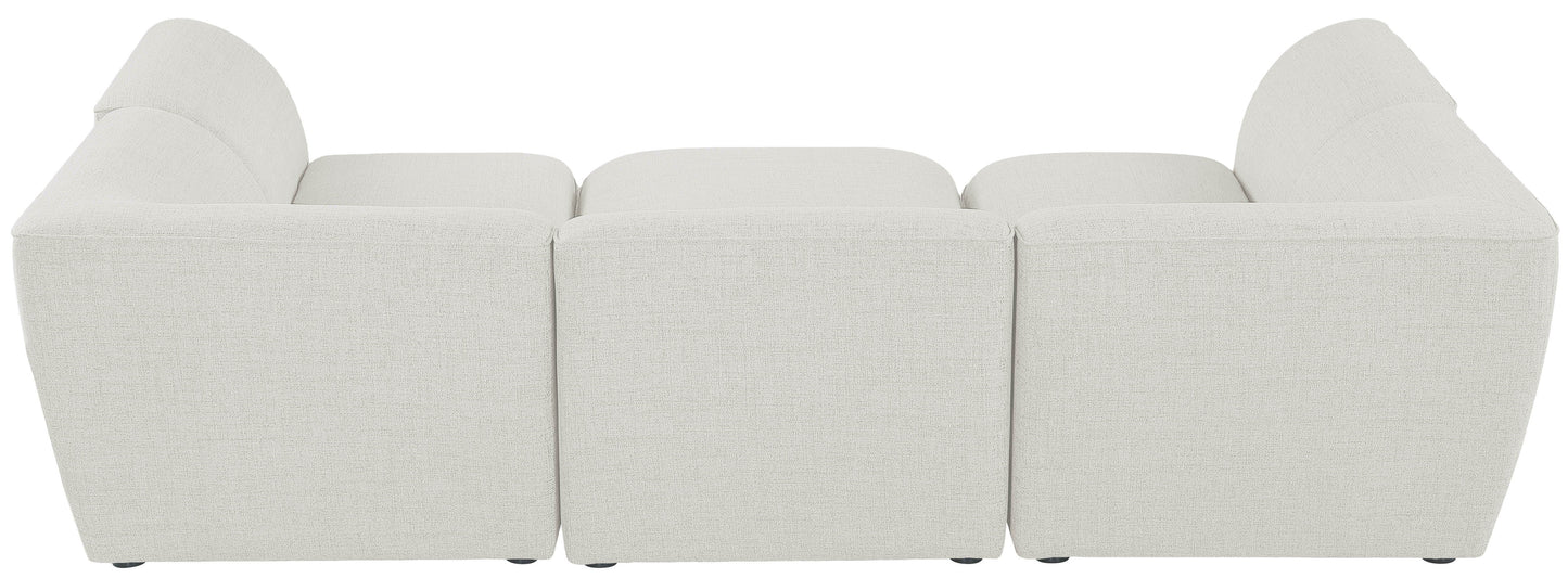 Miramar - Modular Sectional 6 Piece - Cream - Fabric - Modern & Contemporary