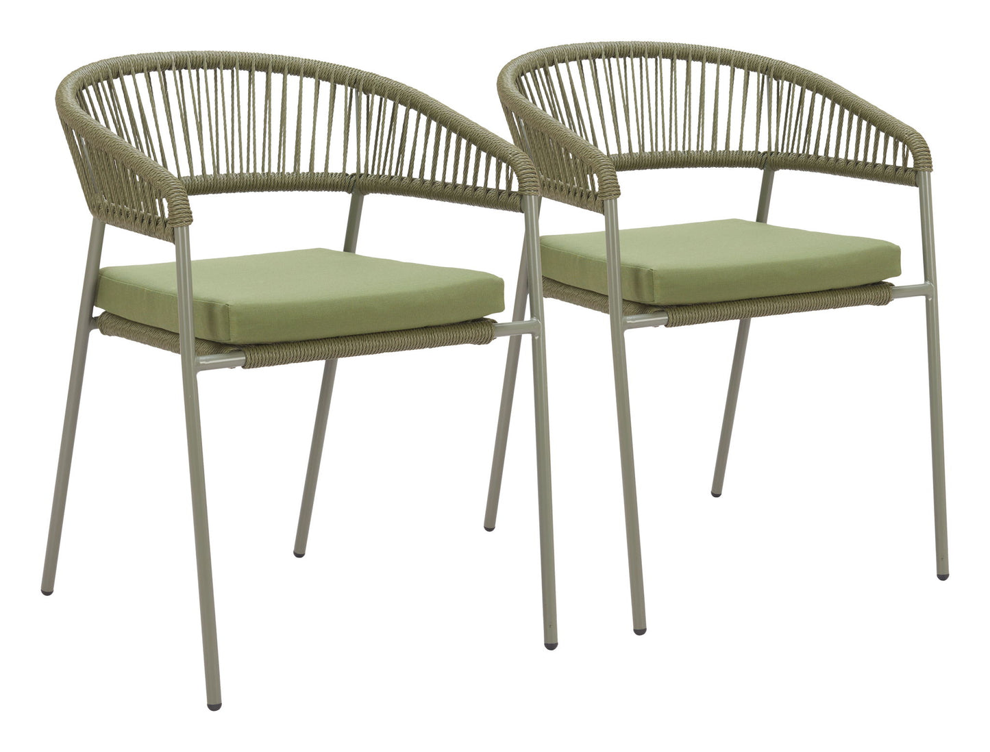 Skye - Outdoor Dining Chair (Set of 2) - Green