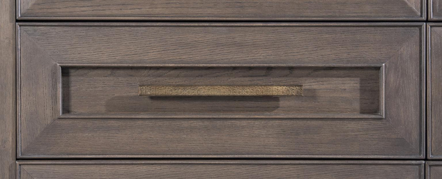 Lancia - 2 Drawer Nightstand - Charred Oak