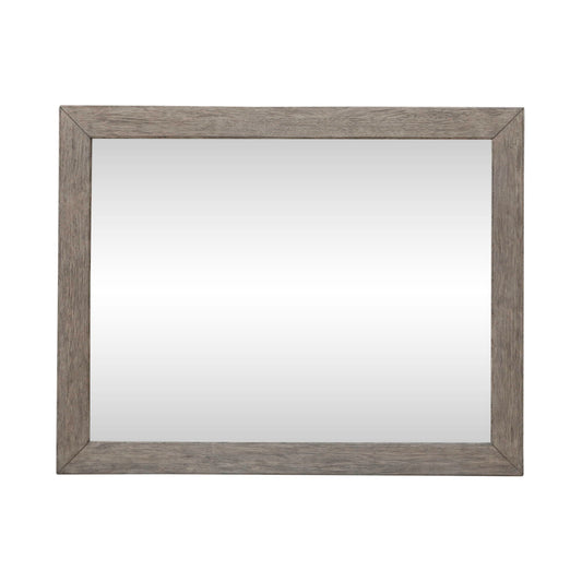 Skyview Lodge - Landscape Mirror - Light Brown