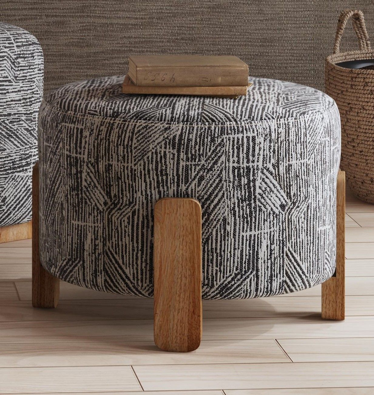 Jasper - Accent Ottoman - Exquisite Zebra