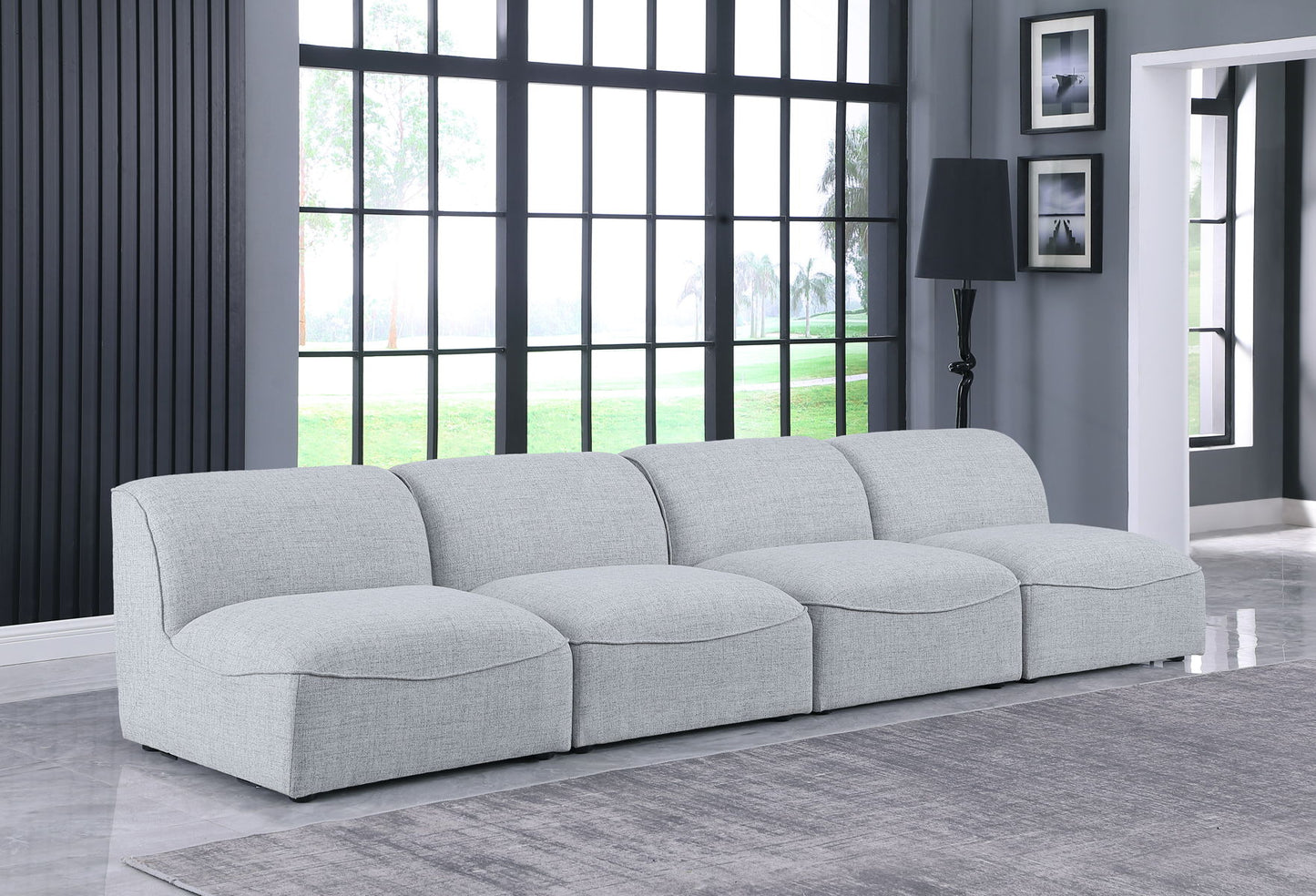 Miramar - Modular Sofa Armless - 4 Seats