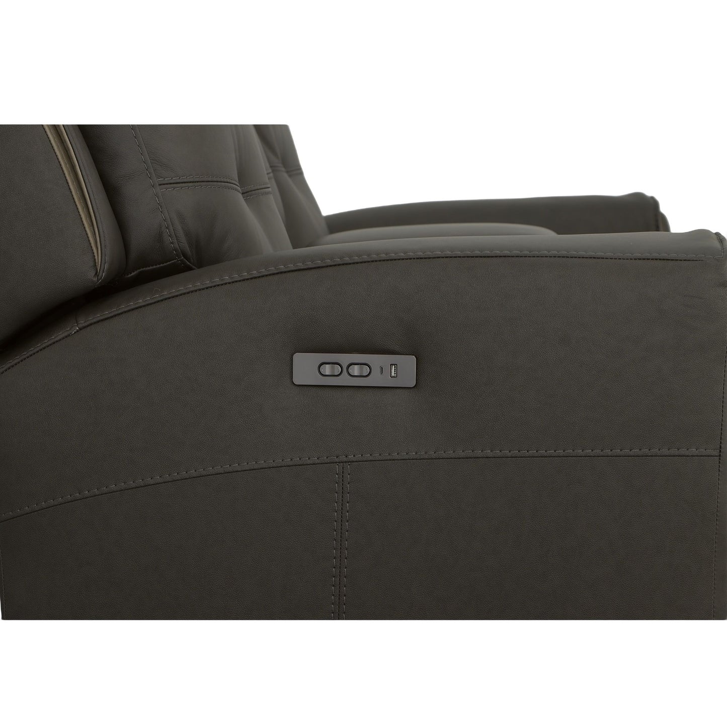 Iris - Power Reclining Loveseat With Console & Power Headrests