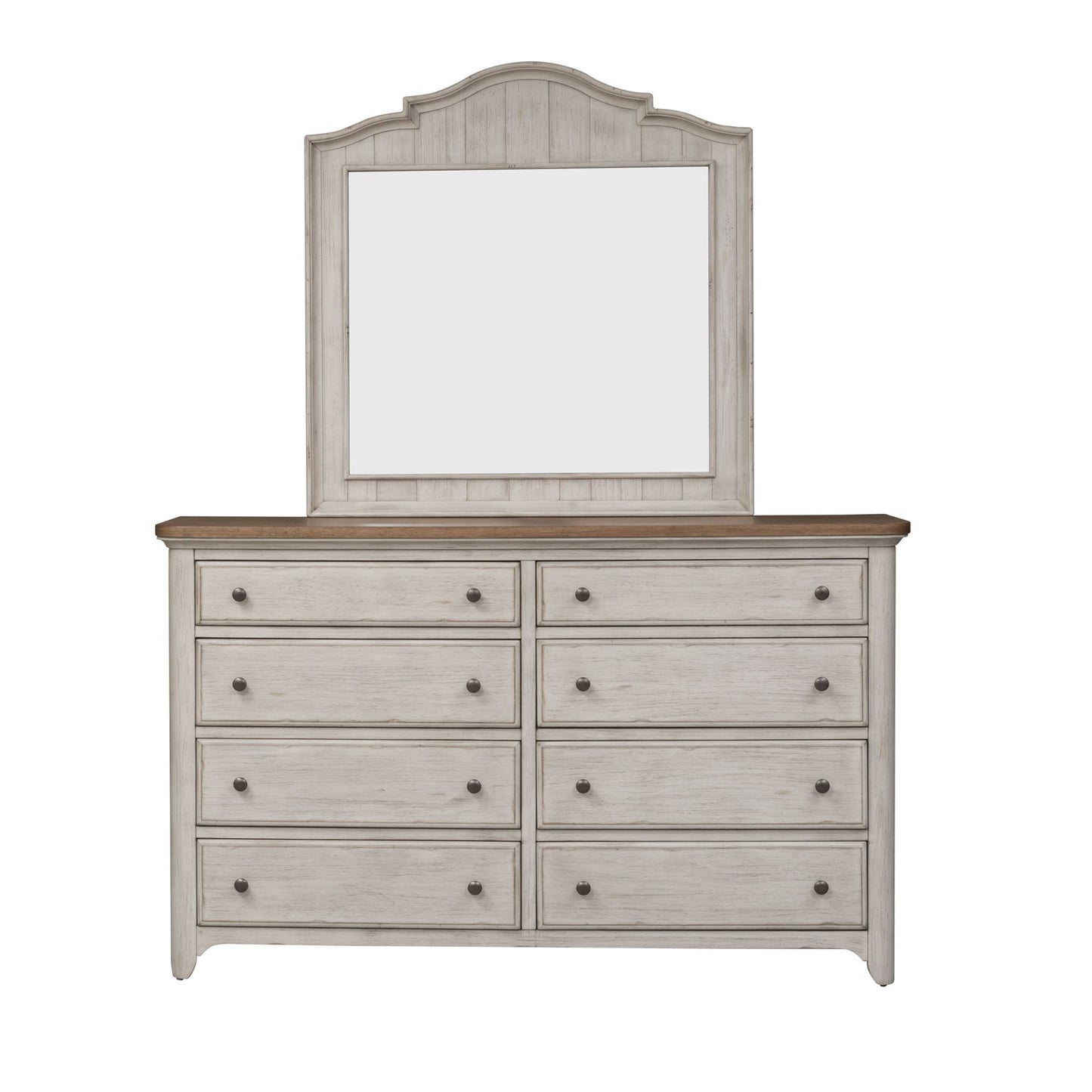 Farmhouse Reimagined - 8 Drawer Dresser - White