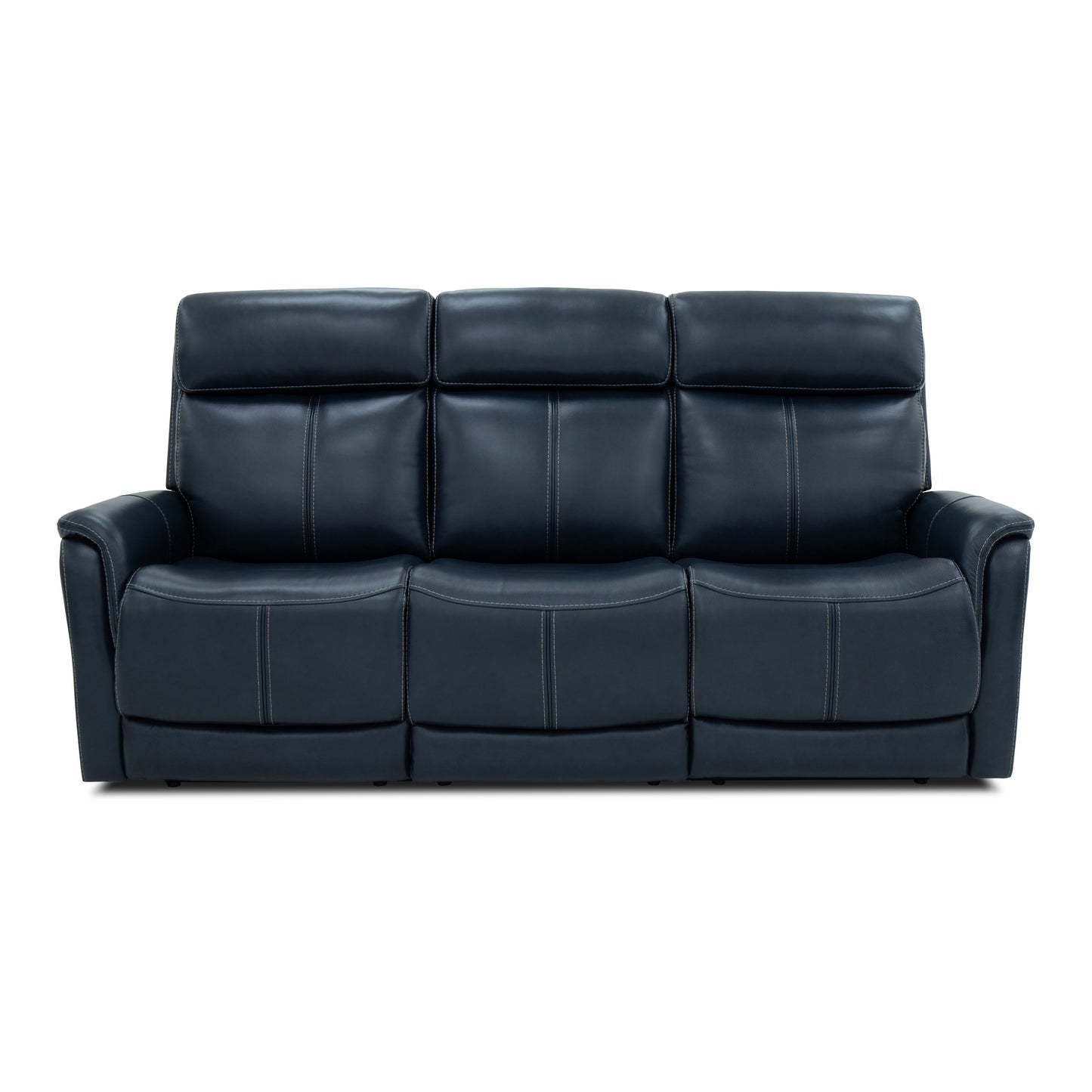 View - Power Reclining Sofa With Console, Power Headrest & Lumbar