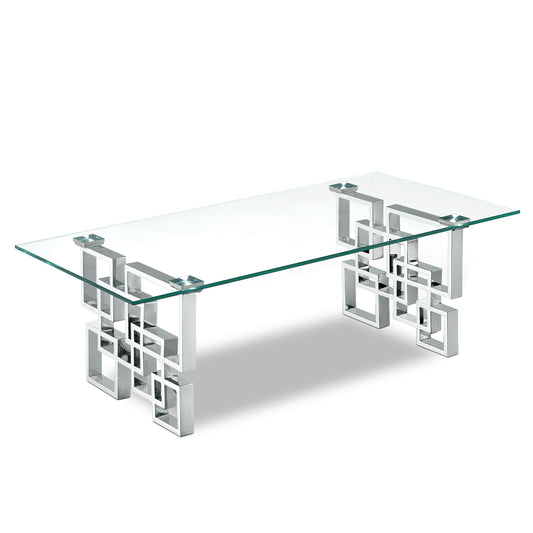 Alexis - Coffee Table - Pearl Silver