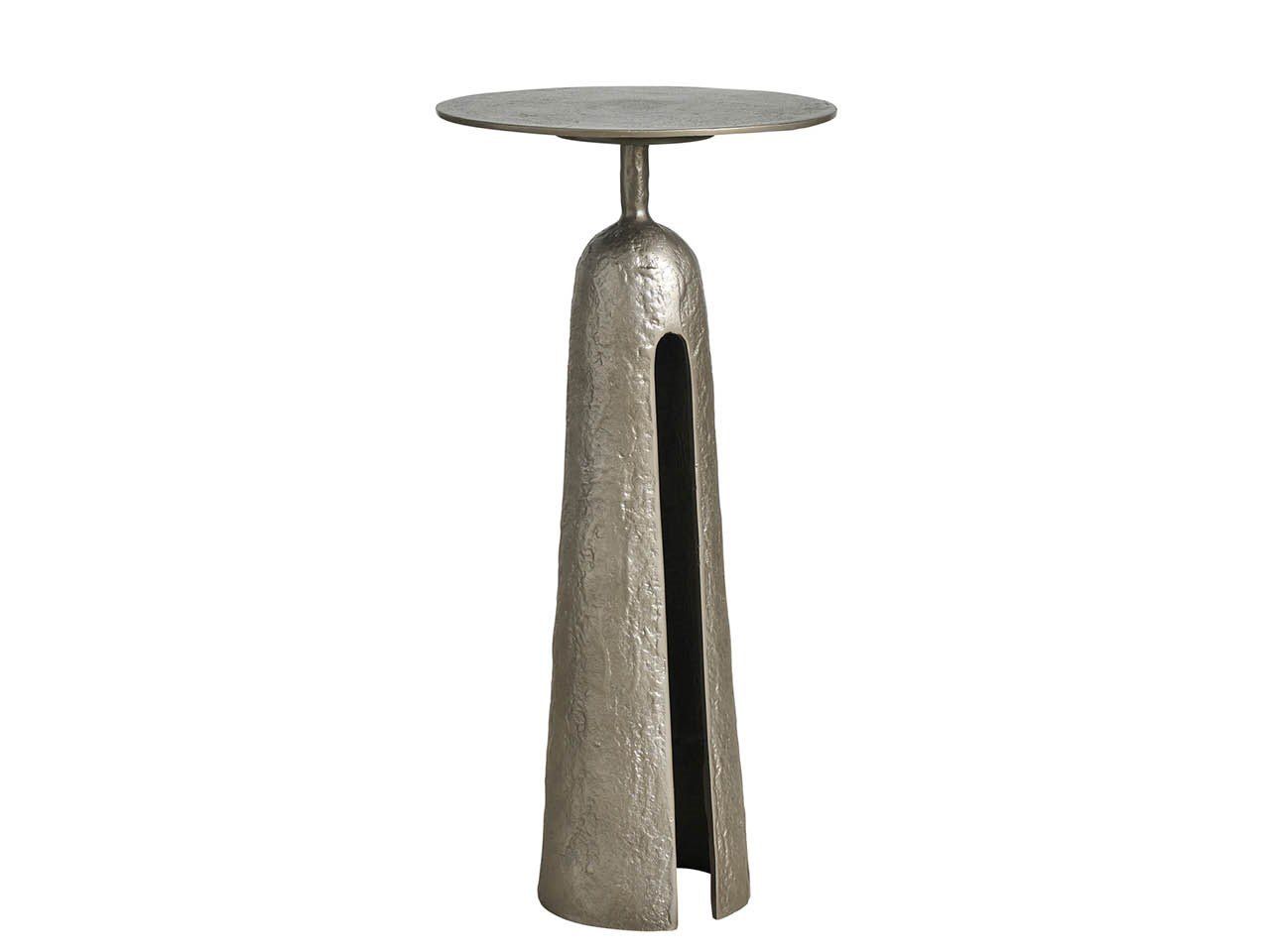 Modern - Metal Martini Table - Pearl Silver