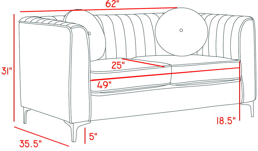 Isabelle - Loveseat