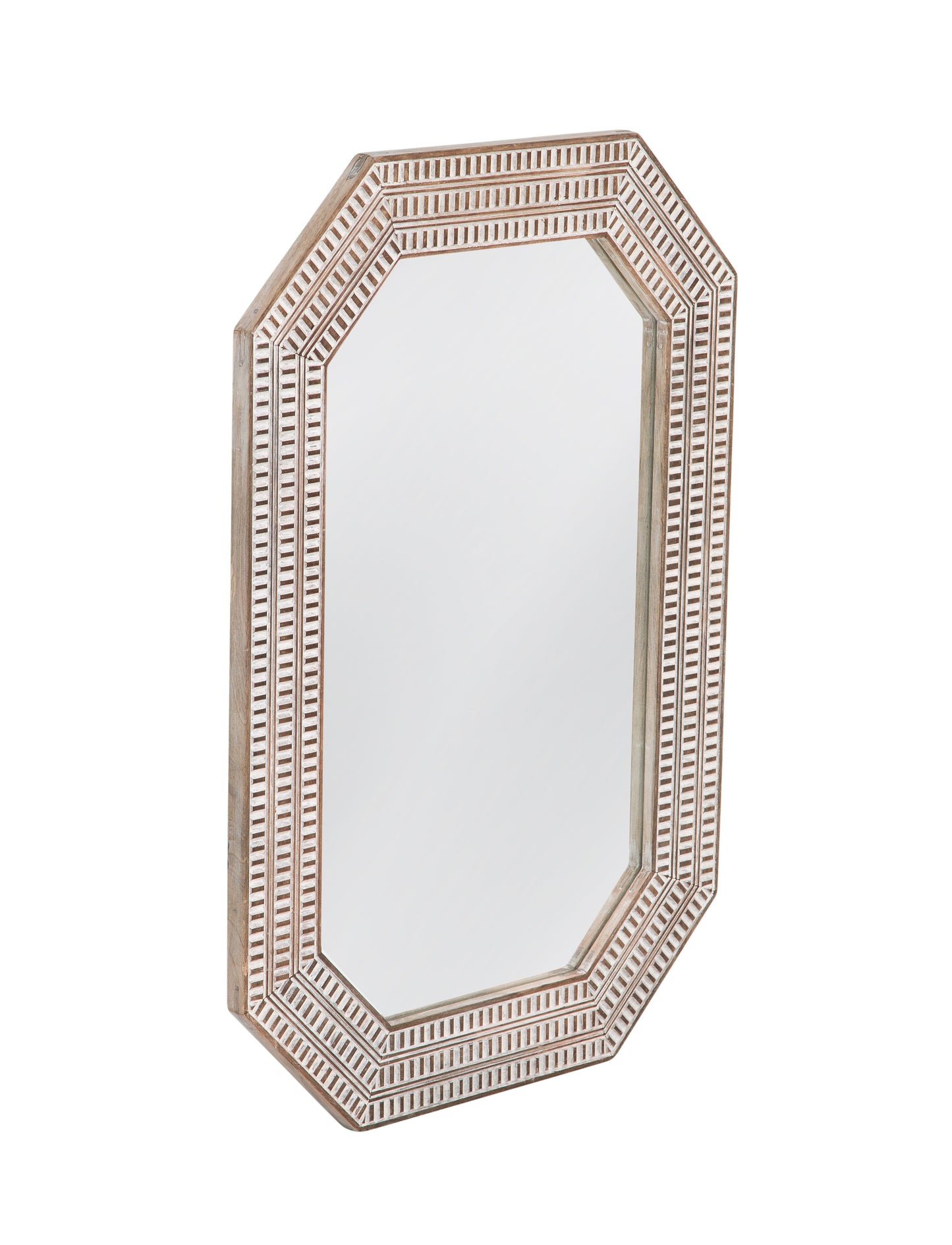 Michael - Wall Mirror - White Washed