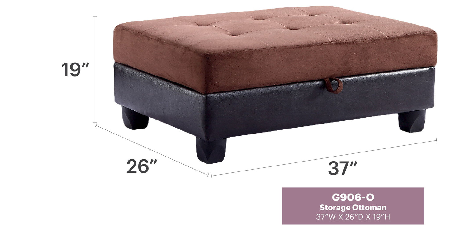 Glory Furniture - Gallant - Ottoman - Two Tone