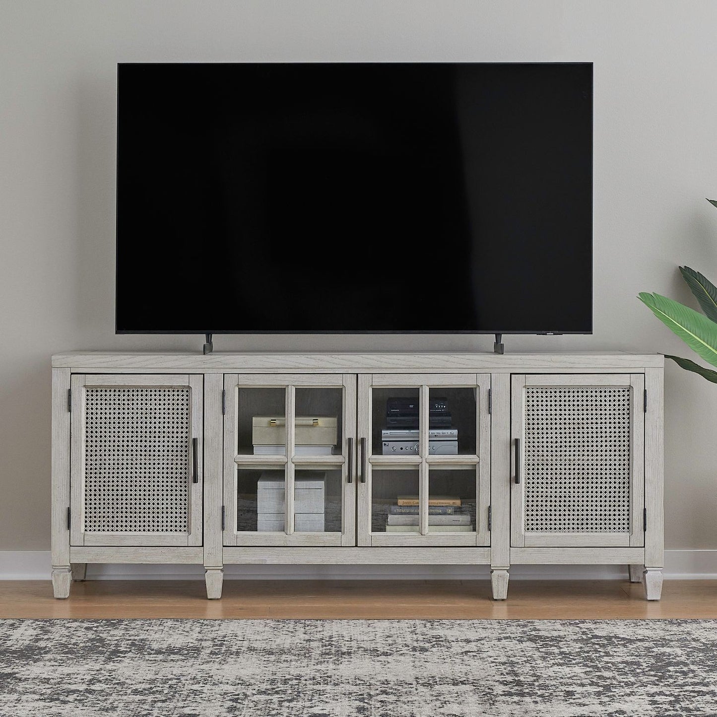 Caruso Heights - 82" TV Console - White