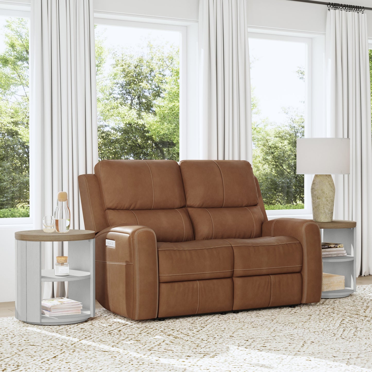 Linden - Power Reclining Loveseat With Power Headrests & Lumbar