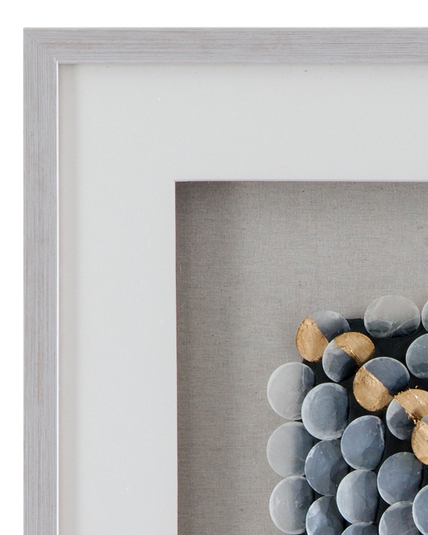 Roselle Canvas Art - Pearl Silver