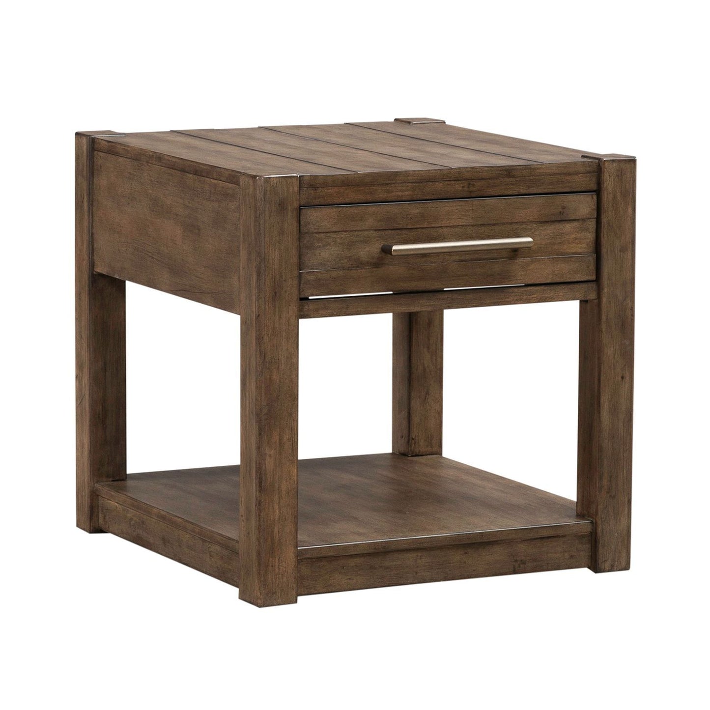 Broadmore - Drawer End Table - Brown