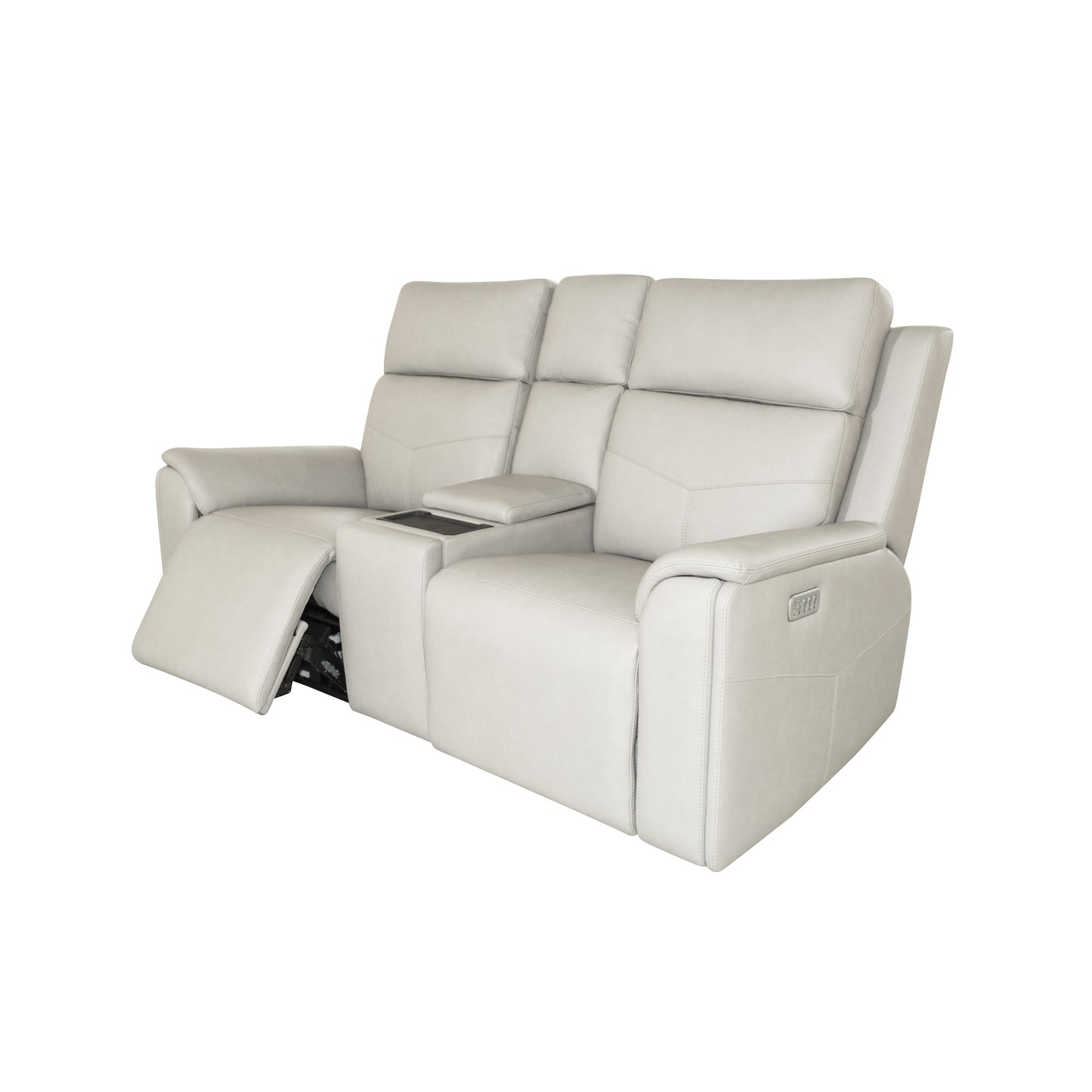 Vernon - Power Reclining Loveseat With Console, Power Headrests, Lumbar, Heat & Massage