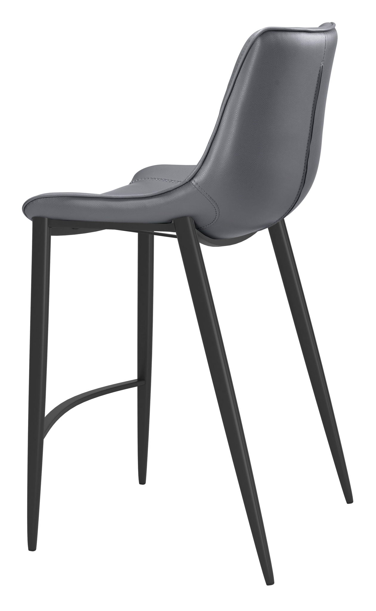 Magnus - Counter Chair (Set of 2) - Dark Gray / Black