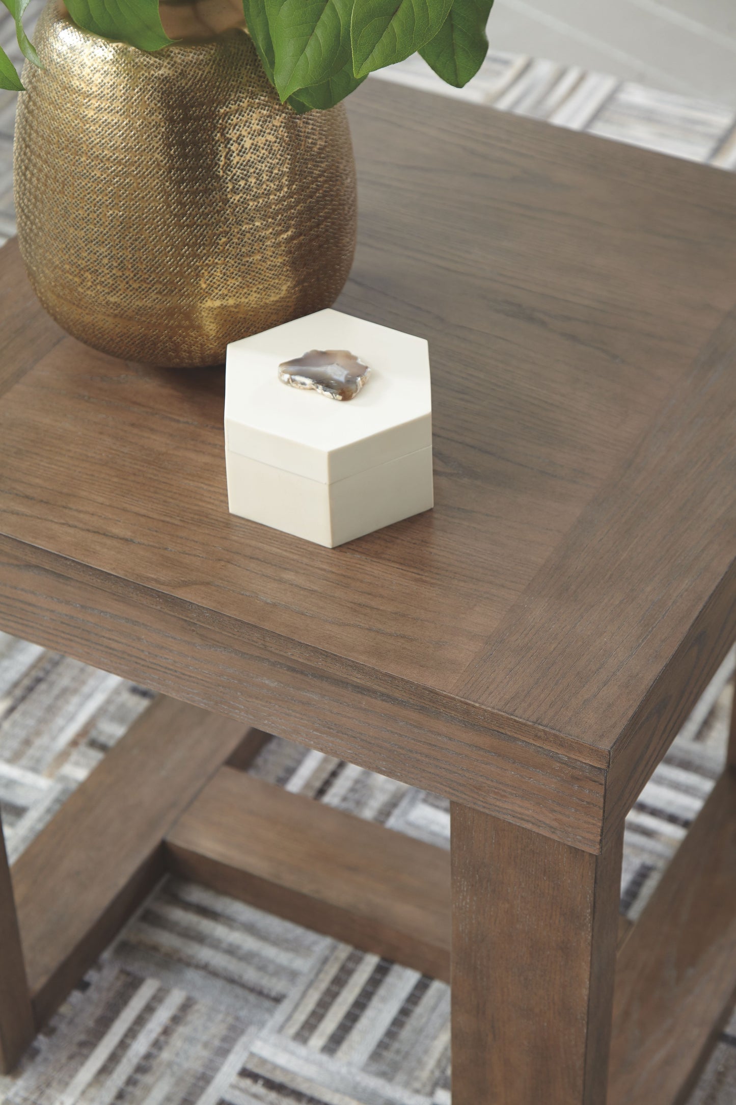 Cariton - Gray - Square End Table