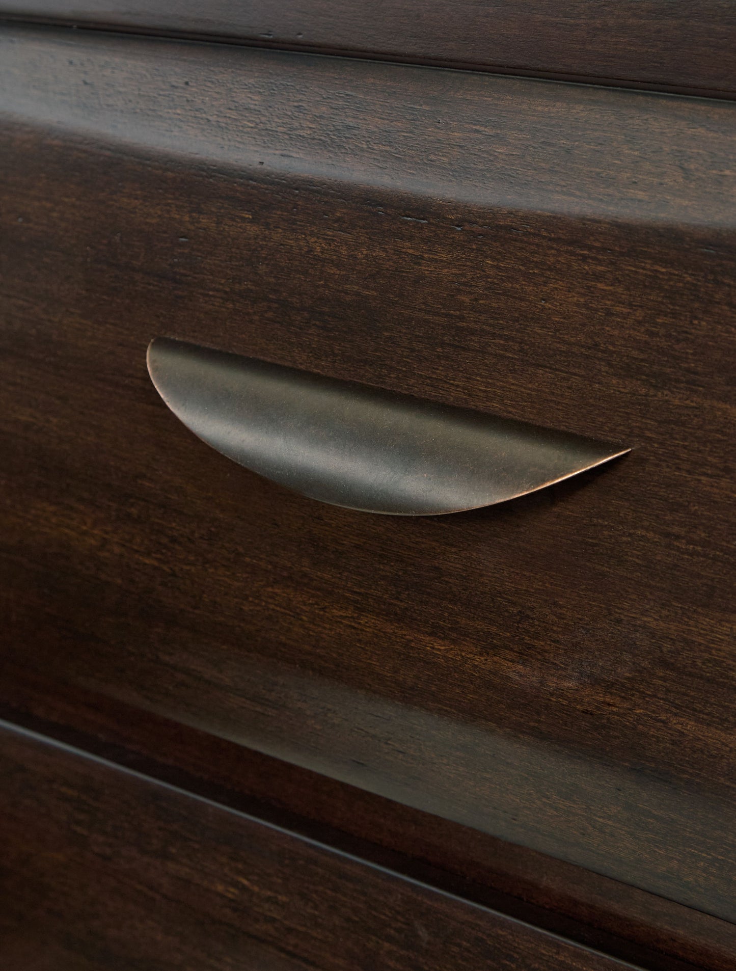 Vanmore - Two Drawer Night Stand - Dark Brown