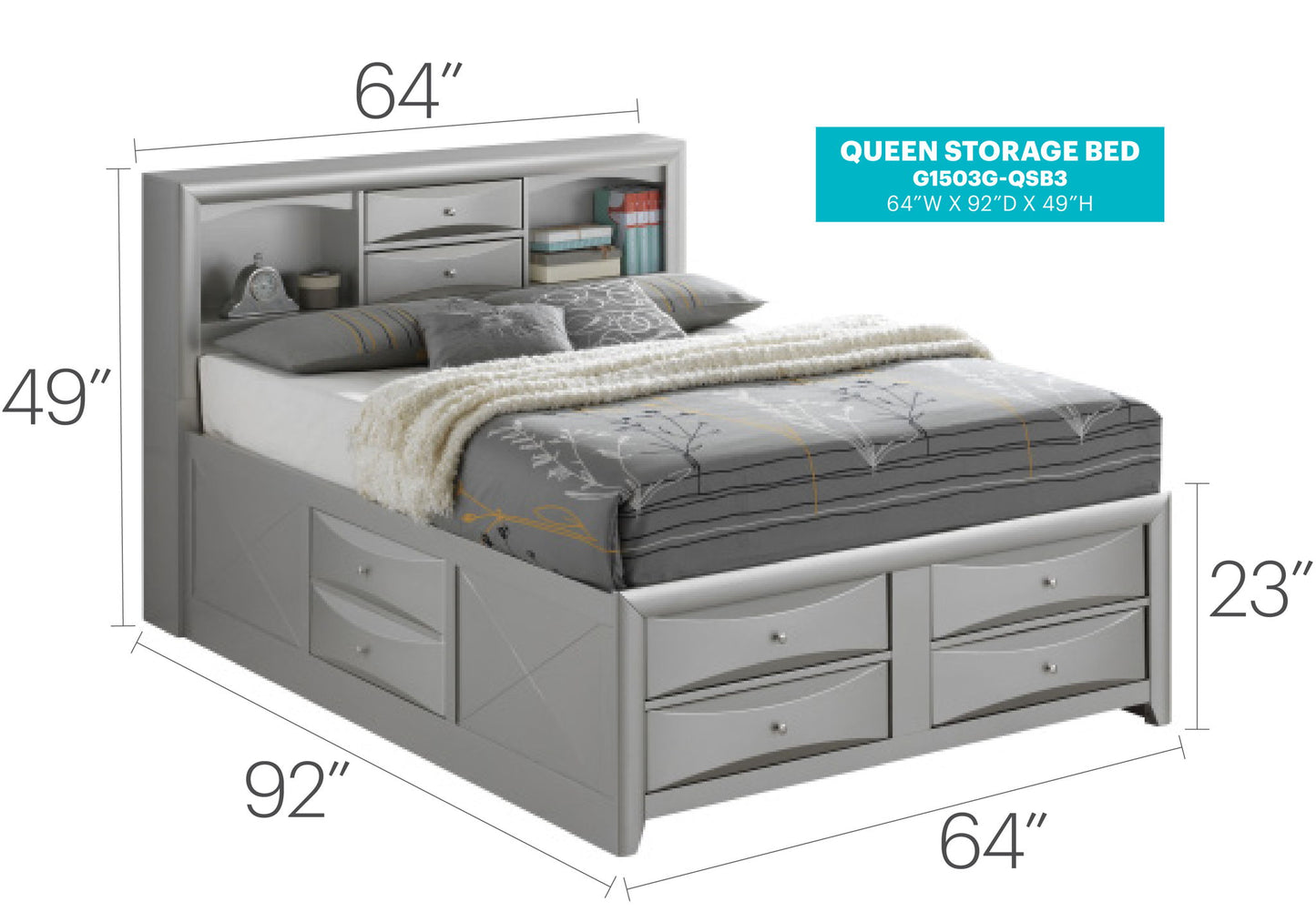 Glory Furniture - Marilla - Storage Bed