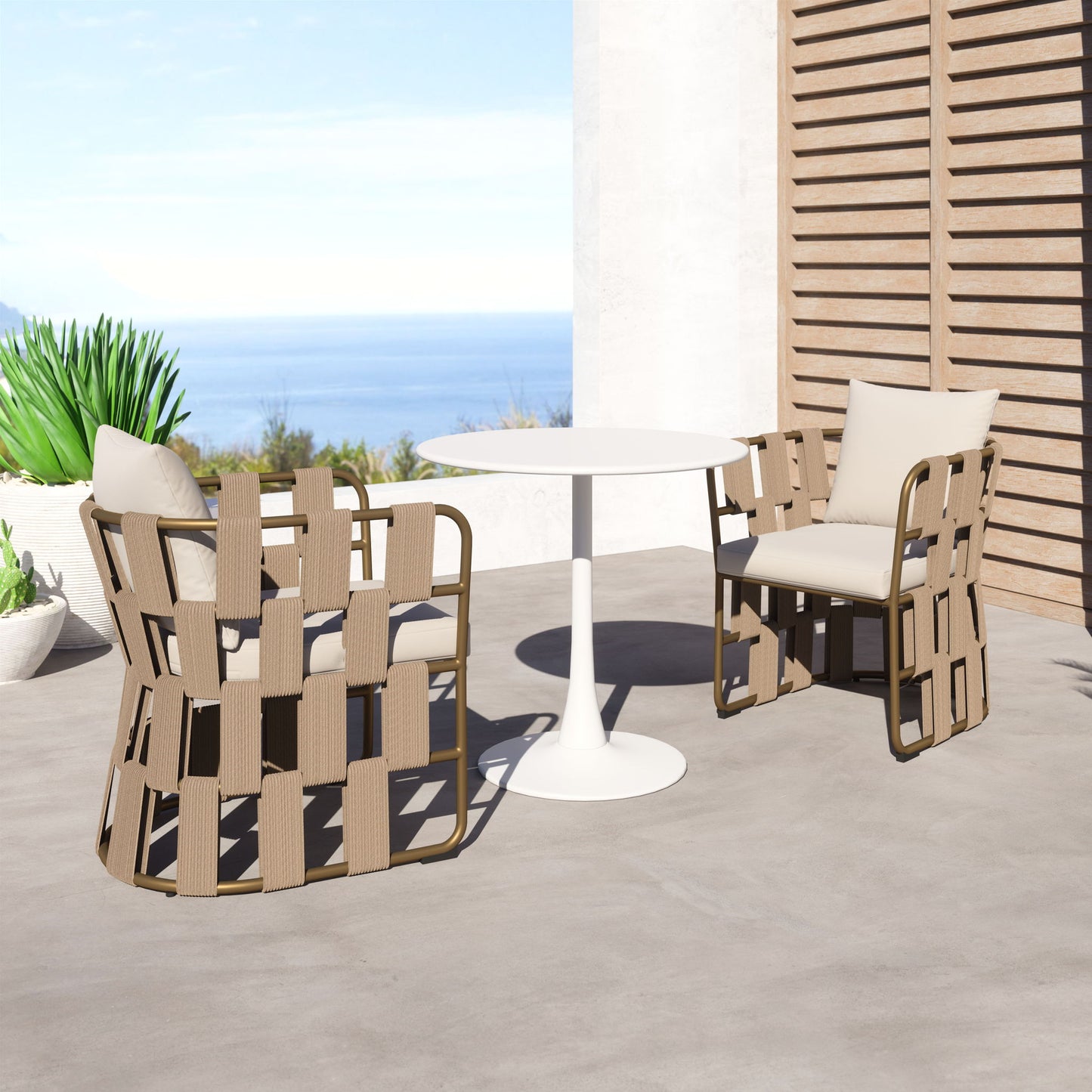 Quadrat - Dining Chair - White